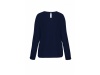 Blusa de senhora em crepe de manga comprida