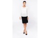 Blusa de senhora em crepe de manga comprida