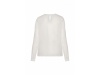 Blusa de senhora em crepe de manga comprida