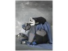 Capa de passaporte jaspeada Heathered