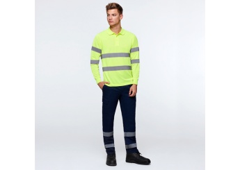 Plo tcnico manga comprida de alta visibilidade POLO POLARIS L/S 4XL