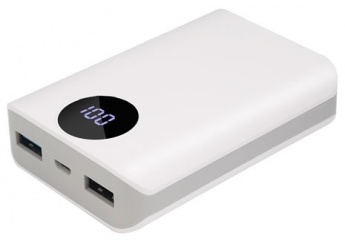 Bateria Auxiliar Powerbank 10000mAh com indicador de carga luzpi