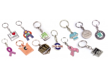 Porta-chaves de metal esmaltado