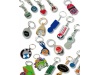 Porta-chaves moeda carrinho de compras