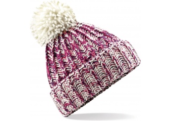 Gorro com pompom em malha em twist