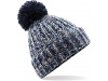 Gorro com pompom em malha em twist