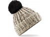 Gorro com pompom em malha em twist