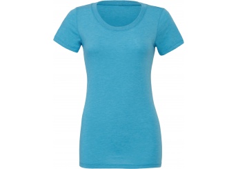 T-shirt de senhora com decote redondo Triblend