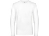 T-shirt de homem de manga comprida #E190 Branco 3XL 4XL
