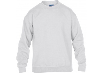 Sweatshirt de criana com decote redondo HEAVY BLEND Branco