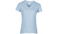 T-shirt de senhora Premium decote em V Premium Cotton Ladies V-Neck Cores