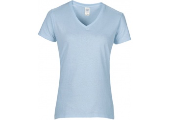 T-shirt de senhora Premium decote em V Premium Cotton Ladies V-Neck Cores