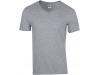 T-shirt de homem Premium decote em V Premium Cotton Adult V-Neck RS Sport Grey
