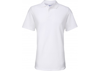 Polo piqu de homem Softstyle Branco 3XL 4XL