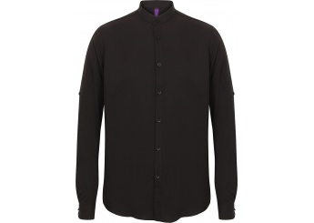 Camisa de homem com gola  padre