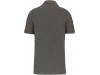 Polo de homem de manga curta Supima Grey Heather