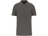 Polo de homem de manga curta Supima Grey Heather
