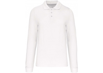POLO DE MANGA COMPRIDA Branco