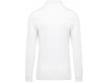 Polo piqu de homem de manga comprida Branco