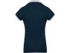 Polo de senhora piqu bicolor