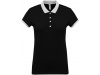 Polo de senhora piqu bicolor