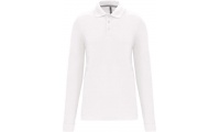 Polo de manga comprida Branco