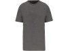 T-shirt de homem com decote redondo de manga curta Supima Grey Heather