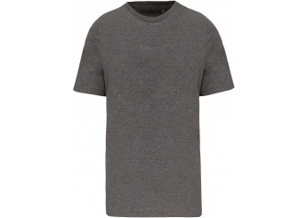 T-shirt de homem com decote redondo de manga curta Supima Grey Heather