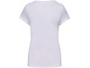T-shirt de senhora decote redondo de manga curta Branca