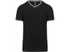 T-shirt de homem em malha piqu com decote V