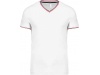 T-shirt de homem em malha piqu com decote V
