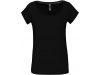 T-shirt de senhora de manga curta decote  barco