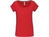 T-shirt de senhora de manga curta decote  barco