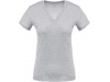 T-shirt de senhora com decote em V de manga curta Cores