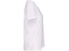 T-shirt de senhora Bio com decote sem costuras de manga curta Branco