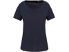 T-shirt de senhora Bio com decote sem costuras de manga curta Cores