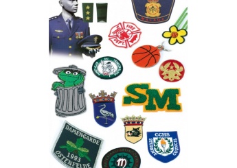 Patches de tecido bordado