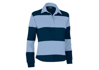 Polo Bicolor Manga Comprida 300gr/m2 KICK Senhora