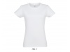 T-SHIRT DE GOLA REDONDA BRANCA PARA SENHORA IMPERIAL 3XL