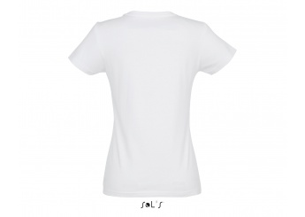 T-SHIRT DE GOLA REDONDA BRANCA PARA SENHORA IMPERIAL 3XL