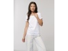 T-shirt manga de mulher curta unissexo Branca Jazzer