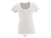 T-SHIRT METROPOLITAN COM DECOTE REDONDO PARA SENHORA Branca